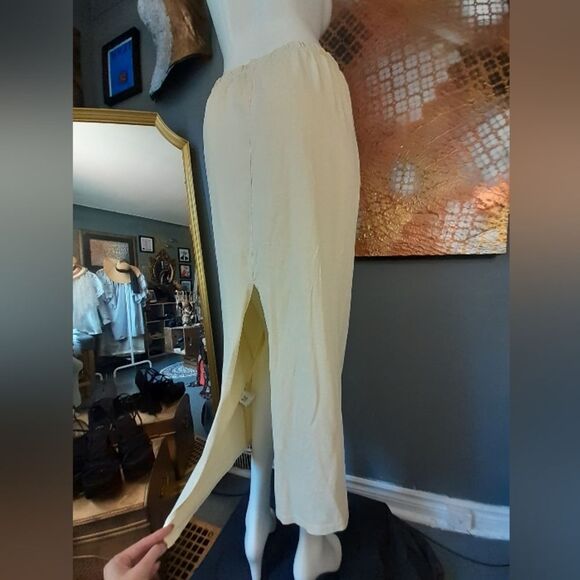 Zara NWT 100% Cotton Butter Yellow Maxi Skirt - Picture 6 of 12